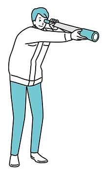 物件を探す男性｜大阪でテナントを探すならテナント探し.com｜ランデーズ株式会社